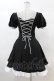 画像2: DARK IN LOVE / Magic doll black white rebel dress XS ブラック H-25-02-22-1022-PU-OP-KB-ZY (2)