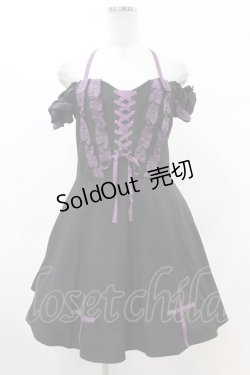 画像1: DARK IN LOVE / Harajuku purple cross sweet cool rebel dress M ブラック H-25-02-22-1024-PU-OP-KB-ZY