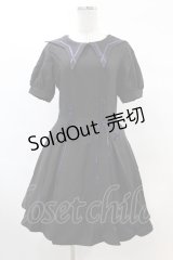 DARK IN LOVE / Magic girl purple line trims mini dress M ブラック H-25-02-22-1029-PU-OP-KB-ZH