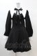 画像1: DARK IN LOVE / Gothic lolita black and white bow neck dress L ブラック H-25-02-22-1035-PU-OP-KB-ZS (1)