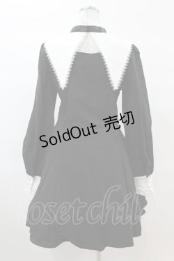画像2: DARK IN LOVE / Gothic lolita black and white bow neck dress L ブラック H-25-02-22-1035-PU-OP-KB-ZS