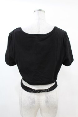 画像2: DARK IN LOVE / Punk locomotive check heart crop top XXL ブラック H-25-02-22-1038-PU-TO-KB-ZY