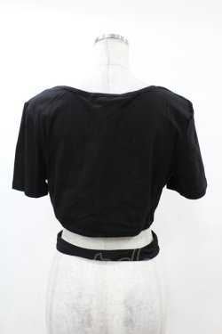 画像2: DARK IN LOVE / Punk locomotive check heart crop top XL ブラック H-25-02-22-1040-PU-TO-KB-ZS