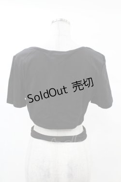 画像2: DARK IN LOVE / Punk locomotive check heart crop top XL ブラック H-25-02-22-1040-PU-TO-KB-ZS