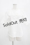 Fi.n.t / ライン使いコットンレースヨークブラウス Free OFF WHITE H-25-02-22-053-CA-BL-NS-ZH