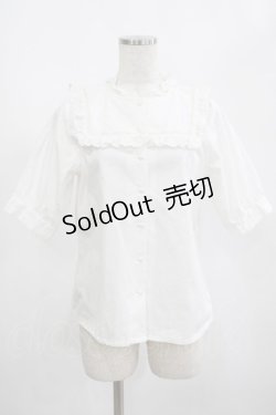 画像1: Fi.n.t / ライン使いコットンレースヨークブラウス Free OFF WHITE H-25-02-22-053-CA-BL-NS-ZH