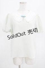 axes femme POETIQUE / スカラップ襟チャイナ釦ブラウス M グリーン H-25-02-22-055-AX-BL-NS-ZH