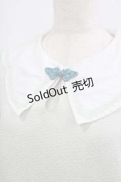 画像4: axes femme POETIQUE / スカラップ襟チャイナ釦ブラウス M グリーン H-25-02-22-055-AX-BL-NS-ZH