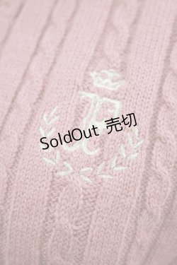 画像4: Fi.n.t / モノグラムロゴ刺繍ニットポロ Free PINK H-25-02-22-062-CA-TO-NS-ZH