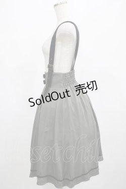 画像2: axes femme / ベルト風サス付スカート Free カーキ H-25-02-22-016-AX-SK-NS-ZH