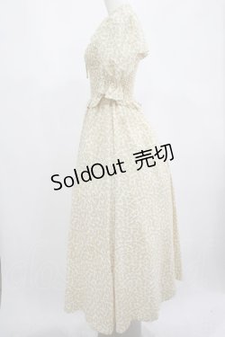 画像2: axes femme POETIQUE / 小花柄半袖ワンピース M イエロー H-25-02-22-018-AX-OP-NS-ZH