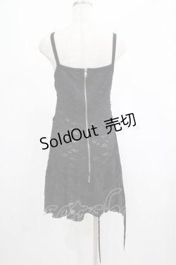 画像3: DARK IN LOVE / Gothic super white cross strap dress M ブラック H-25-02-23-048-PU-OP-KB-ZH