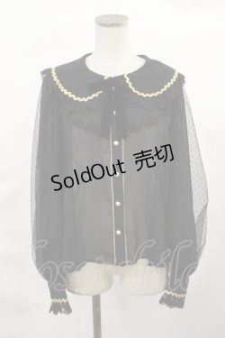 画像1: Angelic Pretty / Bunny Crownブラウス Free ブラック H-25-02-23-1013-AP-BL-NS-ZH