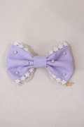 Angelic Pretty / ロゴスターチャームオーガンジーバレッタ  ラベンダー H-25-02-23-1035-AP-AC-NS-ZH