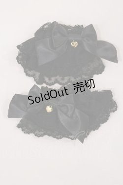 画像1: Angelic Pretty / Cute Ribbonお袖とめ  ブラック H-25-02-23-1041-AP-ZA-NS-ZH