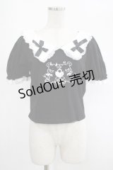 DARK IN LOVE / Black lolita two little bears doll top XL ブラック H-25-02-23-053-PU-TO-KB-ZH