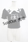 DARK IN LOVE / Black lolita two little bears doll top XS ブラック H-25-02-23-056-PU-TO-KB-ZH