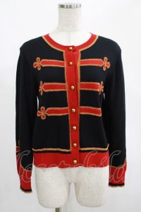 Jane Marple / ロイヤルサージェントカーディガン M ブラック H-25-02-23-067-JM-TO-KB-ZT030