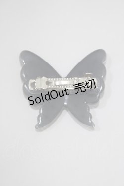 画像2: MILK / バタフライバレッタ  ブラックラメ H-25-02-23-075-ML-AC-KB-ZH