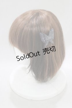 画像3: MILK / バタフライバレッタ  ブラックラメ H-25-02-23-075-ML-AC-KB-ZH