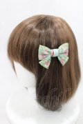 Michal Negrin / リボンバレッタ  グリーン H-25-02-23-2011-LO-AC-KB-ZH