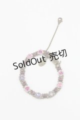 Michal Negrin / フラワーブレスレット　  ゴールド×ピンク H-25-02-23-2002-LO-AC-KB-ZH