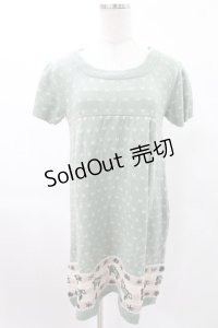 Candy Stripper / UNICORN KNIT ONE-PIECE  グリーン H-25-02-23-2026-PU-OP-KB-ZT237