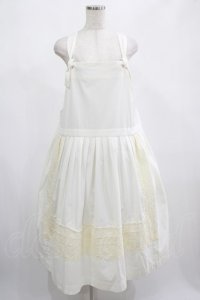 Jane Marple / Winter lace tablier skirt M アイボリー H-25-02-23-008-JM-SK-KB-ZH