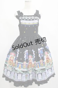 LIEF / マトリョーシカジャンパースカート M ブラック H-25-02-24-003-LO-OP-NS-ZH