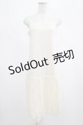 axes femme / レース使いペチワンピース M アイボリー H-25-02-24-032-AX-OP-NS-ZH