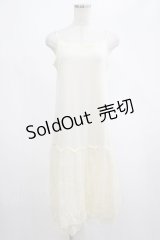 axes femme / レース使いペチワンピース M アイボリー H-25-02-24-032-AX-OP-NS-ZH