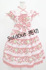 Angelic Pretty / いちごミルフィーユワンピース Free レッド H-25-02-24-004-AP-OP-NS-ZH