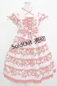 Angelic Pretty / いちごミルフィーユワンピース Free レッド H-25-02-24-004-AP-OP-NS-ZH