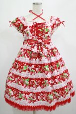 画像1: Angelic Pretty / いちごミルフィーユワンピース Free レッド H-25-02-24-004-AP-OP-NS-ZH (1)