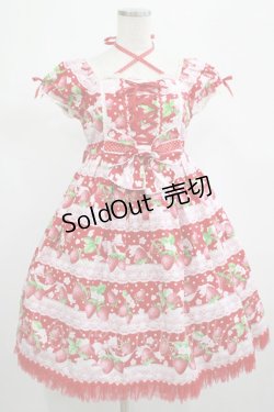 画像1: Angelic Pretty / いちごミルフィーユワンピース Free レッド H-25-02-24-004-AP-OP-NS-ZH