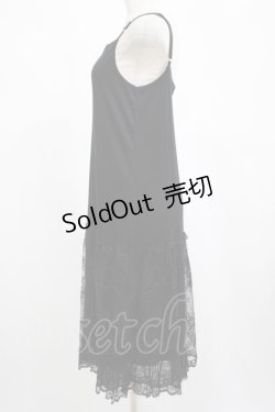 画像2: axes femme / レース使いペチワンピース M ブラック H-25-02-24-033-AX-OP-NS-ZH