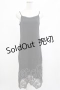 axes femme / レース使いペチワンピース M ブラック H-25-02-24-034-AX-OP-NS-ZH