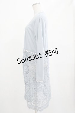 画像2: axes femme / レース切替UVカットカーデ M サックス H-25-02-24-035-AX-TO-NS-ZH
