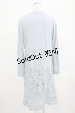 画像3: axes femme / レース切替UVカットカーデ M サックス H-25-02-24-035-AX-TO-NS-ZH