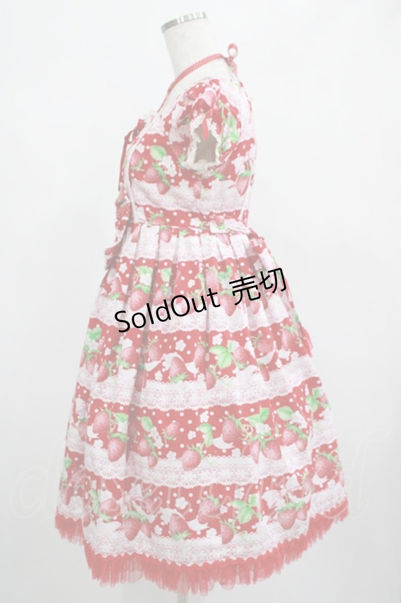 画像2: Angelic Pretty / いちごミルフィーユワンピース Free レッド H-25-02-24-004-AP-OP-NS-ZH (2)