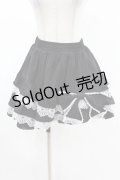 DARK IN LOVE / Black lolita white bow contrast mini skirt S-M ブラック H-25-02-24-1007-PU-SK-KB-ZI