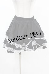 DARK IN LOVE / Black lolita white bow contrast mini skirt S-M ブラック H-25-02-24-1007-PU-SK-KB-ZI