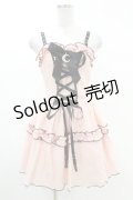 DARK IN LOVE / Pink doll moon strap dress XS ピンク H-25-02-24-1011-PU-OP-KB-ZI