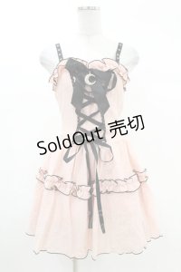DARK IN LOVE / Pink doll moon strap dress XS ピンク H-25-02-24-1011-PU-OP-KB-ZI
