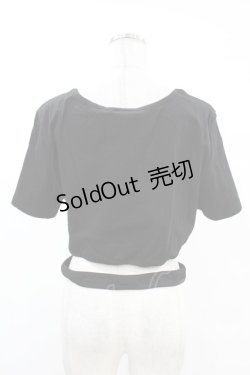 画像2: DARK IN LOVE / Punk locomotive check heart crop top XXL ブラック H-25-02-24-1033-PU-TO-KB-ZY