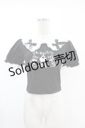DARK IN LOVE / Black lolita two little bears doll top XS ブラック H-25-02-24-1036-PU-TO-KB-ZH