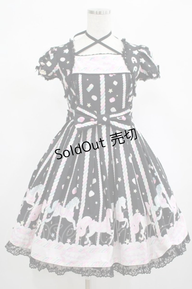画像1: Angelic Pretty / Sugary Carnivalワンピース Free ブラック H-25-02-24-005-AP-OP-NS-ZH (1)