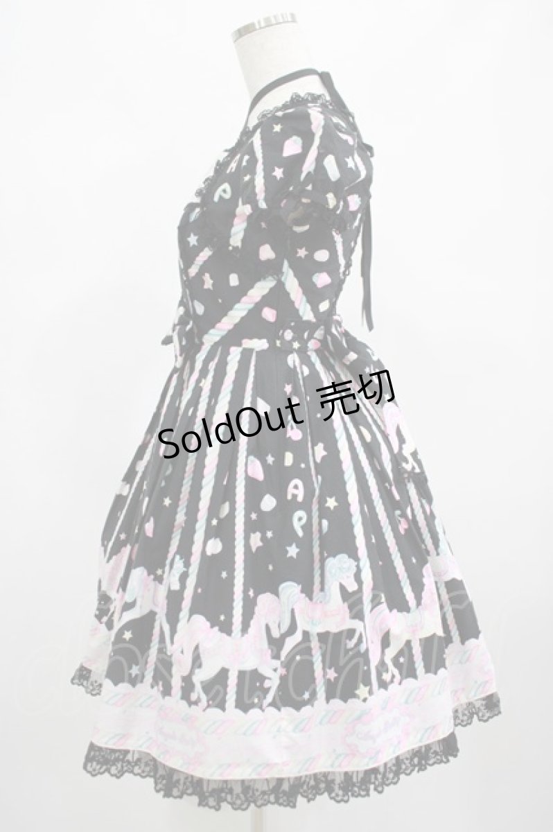 画像2: Angelic Pretty / Sugary Carnivalワンピース Free ブラック H-25-02-24-005-AP-OP-NS-ZH (2)