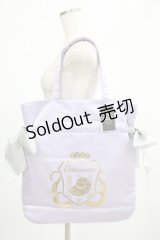 Maison de FLEUR / OCTAVINELLE/サイドリボントート/ディズニーツイステッドワンダーランドコラボ  ラベンダー H-25-02-24-052-LO-BG-NS-ZH