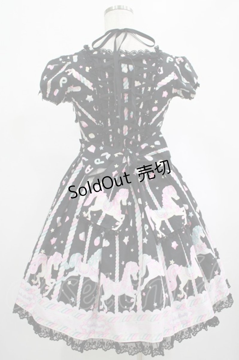 画像3: Angelic Pretty / Sugary Carnivalワンピース Free ブラック H-25-02-24-005-AP-OP-NS-ZH (3)